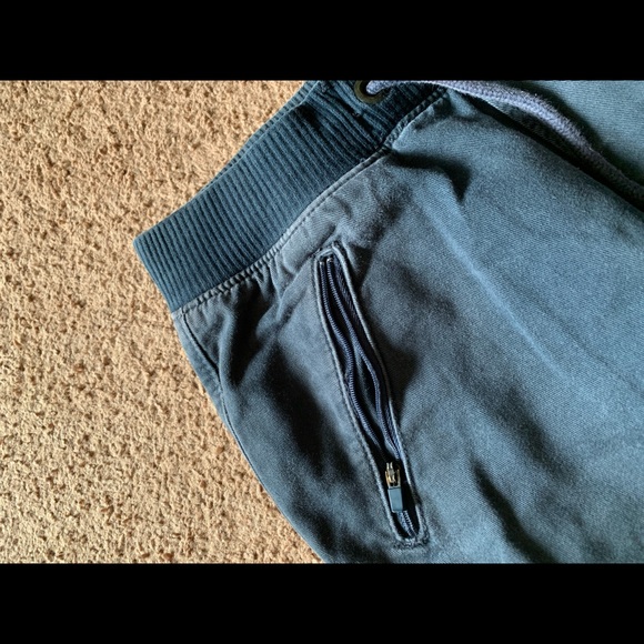 Vintage Hollister Navy Blue Chino Jogger Pants Bottoms Khaki Style Cuffed - Picture 3 of 7